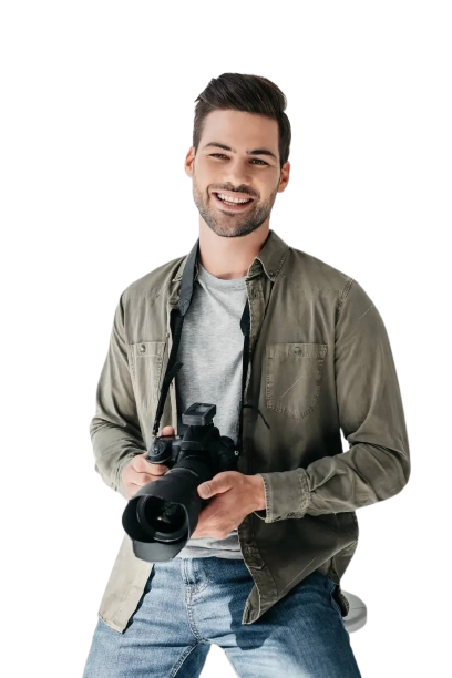 89772448 Male Photographer With Digital Camera Transformed Removebg Preview
